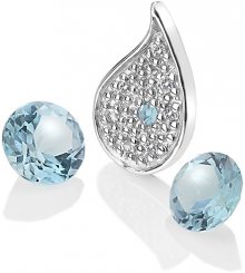 Hot Diamonds Stříbrný element Voda s modrými topazy Anais AC102