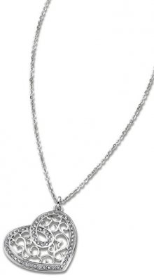 Lotus Style Srdíčkový ocelový náhrdelník LS1668-1/1
