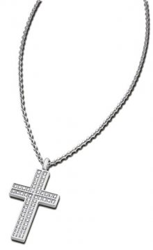 Lotus Style Ocelový náhrdelník s křížkem LS1676-1/1