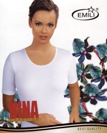 Emili Nina plus Dámské triko 3XL bílá