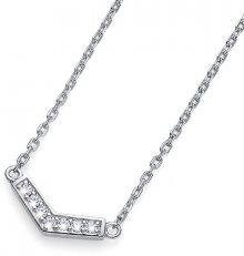 Oliver Weber Stříbrný náhrdelník s krystaly Bend 61145