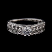 Stříbrný prsten 58702