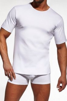 Cornette authentic 202 krátký rukáv new bílé Pánské tričko L bílá
