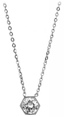 Troli Ocelový náhrdelník s hexagonem TO2201