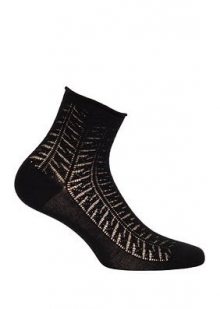 Wola W84.76p Netlačící dámské ažurové ponožky  Univerzální Aqua