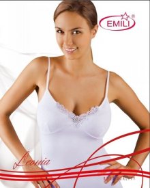 Emili Leonia dámská košilka M bílá