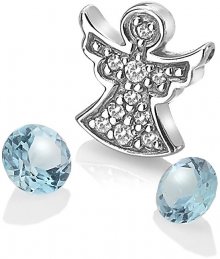 Hot Diamonds Stříbrný element andělíček s modrými topazy Anais AC104