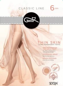 Gatta Thin Skin 6 den punčochové kalhoty 3-M Nero
