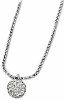 Lotus Style Ocelový náhrdelník s krystaly LS1405-1/1