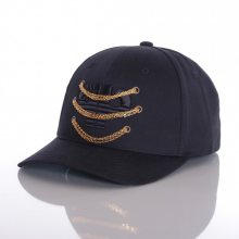 Pelle Pelle Chained icon curved snapback Black - 1SIZE