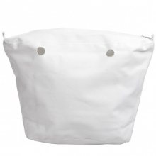 O bag vnitřní plátěná taška bílá