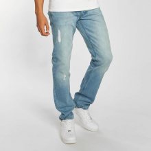 Rocawear / Straight Fit Jeans Moletro Leather Patch in blue - W 42