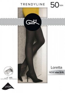 Gatta Loretta vz.125 50 den 5-XL punčochové kalhoty 5-XL Nero