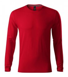 Pánské tričko s dlouhým rukávem Brave - Jasná červená | M