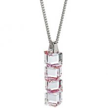Preciosa Stříbrný náhrdelník Lilien Red 6230 63L (řetízek, přívěsek)