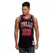 Mitchell & Ness Chicago Bulls #33 Scottie Pippen black / red Swingman Jersey  - M