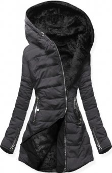 MODOVO Dámská zimní bunda s kapucí M13 černá - L