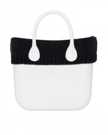 O bag černý úpletový lem na tělo MINI Rasata Nero