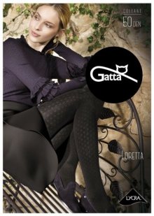 Gatta Loretta nr 114 50 den Punčochové kalhoty 2-S nero/černá