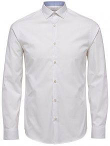 SELECTED HOMME Pánská košile SlimNew-Mark Shirt Ls B Noos Bright White L