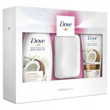 Dove Nourishing Secrets Restoring Ritual sprchový gel pro ženy 250 ml + Nourishing Restoring Ritual krém na ruce 75 ml + manikúra dárková sada