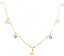 JVD Stříbrný náhrdelník s trojúhelníky SVLN0261SH2GO42