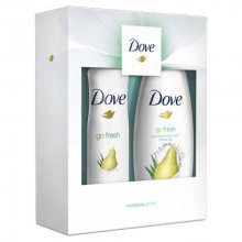 Dove Pear sprchový gel pro ženy 250 ml + deodorant antiperspirant sprej pro ženy 150 ml dárková sada