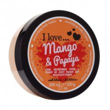 I Love Vyživující tělové máslo s vůní manga a papáji (Mango & Papaya Nourishing Body Butter) 200 ml