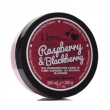 I Love Vyživující tělové máslo s vůní malin a ostružin (Raspberry & Blackberry Nourishing Body Butter) 200 ml