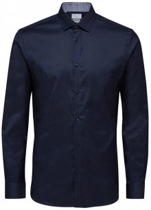 SELECTED HOMME Pánská košile SlimNew-Mark Shirt Ls B Noos Navy Blazer XL