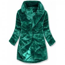 Zelený teddy kabát