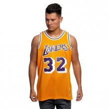 Mitchell & Ness Los Angeles Lakers #32 Magic Johnson yellow Swingman Jersey  - M