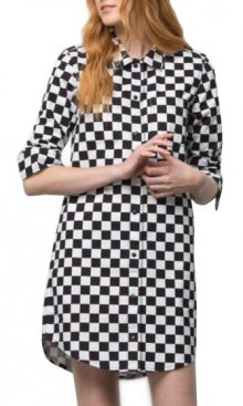 VANS Dámské šaty Broadway II Check Dress Checkerboard VN0A47XV7051 M