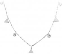 JVD Stříbrný náhrdelník s trojúhelníky SVLN0261SH2BI42