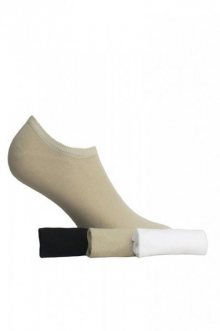 Wola Perfect Woman Soft Cotton W 81004 Dámské kotníkové ponožky  39-41 beige/odstín béžové