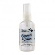 I Love Osvěžující tělový sprej s vůní kokosu a sametového krému (Coconut & Cream Refreshing Body Spritzer) 100 ml