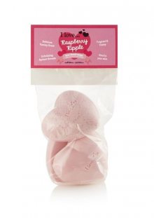 I Love Sada mýdel ve tvaru srdce s vůní malin (Raspberry Ripple Soap) 3 x 50 g
