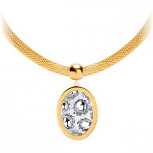 Preciosa Ocelový náhrdelník s třpytivým přívěskem Idared 7360Y00