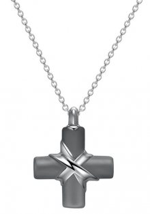 Brosway Pánský ocelový náhrdelník s křížkem Stoneage BOG01
