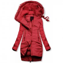 Zimní prošívaná bunda červená