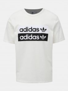 Bílé oversize tričko s potiskem adidas Originals