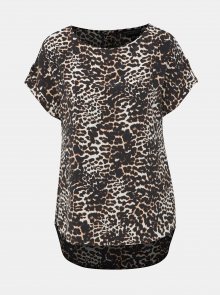 Krémovo-černá halenka s gepardím vzorem Dorothy Perkins