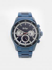 Pánské hodinky s tmavě modrým kovovým páskem Lee Cooper