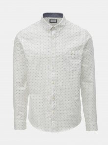 Bílá vzorovaná košile Burton Menswear London