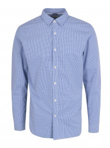 Světle modrá kostkovaná formální slim fit košile Selected Homme 