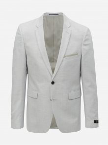 Světle šedé oblekové skinny sako Burton Menswear London