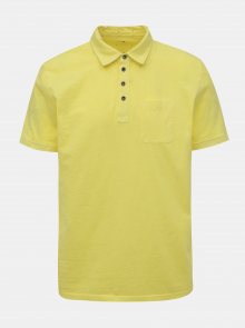 Žluté pánské basic polo tričko s kapsou Tom Tailor