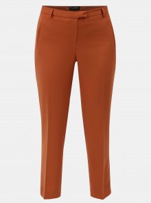 Oranžové zkrácené kalhoty s puky Miss Selfridge