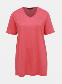 Růžové pruhované tričko Ulla Popken