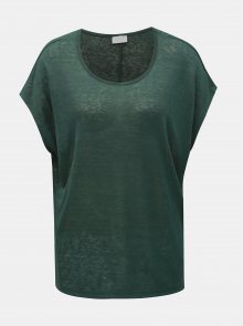 Zelené průsvitné tričko VILA Sumi